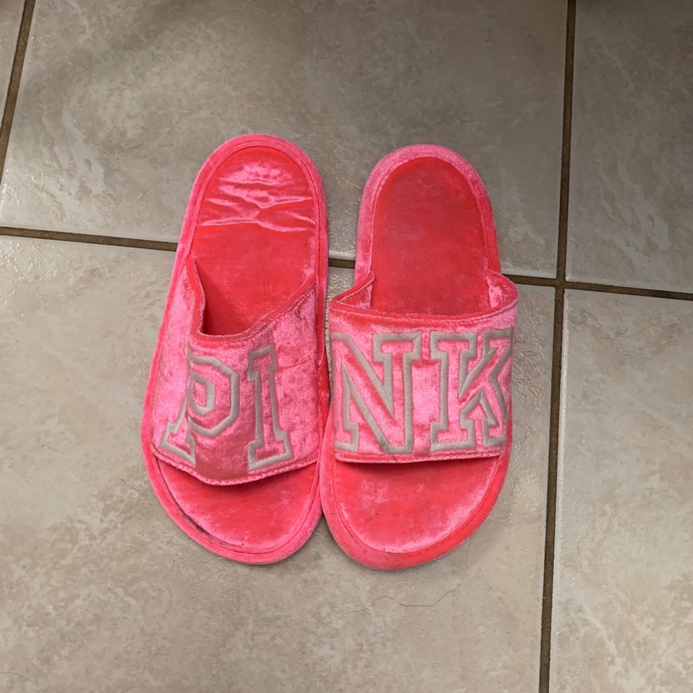 PINK slides slippers